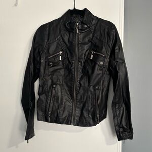 Women's Black Leather Jacket